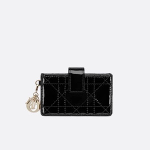 매장판 디올 여성 블랙 카드 지갑 - Dior Womens Black Jasmine Wallet - diw183x
