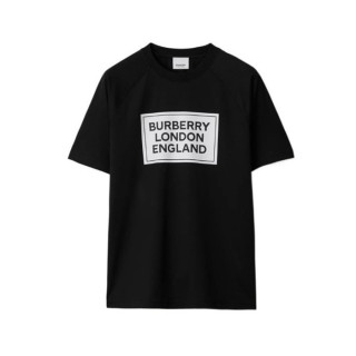 버버리 남/녀 블랙 반팔 티셔츠 - Burberry Unisex Black Tshirts - buc461x