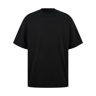 발렌시아가 남성 블랙 반팔 티셔츠 - Balenciaga Mens Black Tshirts - bac476x