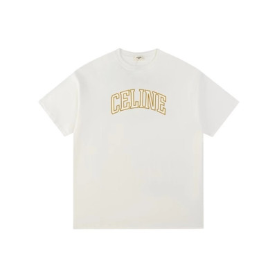 셀린느 남성 화이트 반팔 티셔츠 - Celine Mens White Tshirts - cec25x