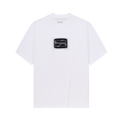 메종마르지엘라 남/녀 화이트 반팔 티셔츠 - Maison Margiela Unisex White Tshirts - mac520x