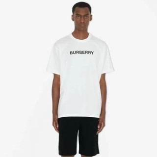 버버리 남성 화이트 반팔 티셔츠 - Burberry Mens White Tshirts - buc325x