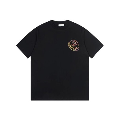 몽클레어 남성 블랙 반팔 티셔츠 - Moncler Mens Black Tshirts - moc424x