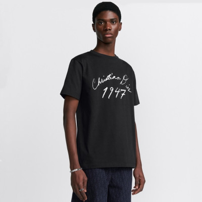 디올 남성 블랙 반팔 티셔츠 - Dior Mens Black Tshirts - dic633x