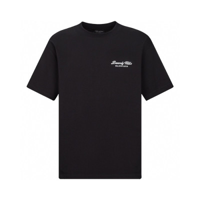 발렌시아가 남성 블랙 반팔 티셔츠 - Balenciaga Mens Black Tshirts - cec635x
