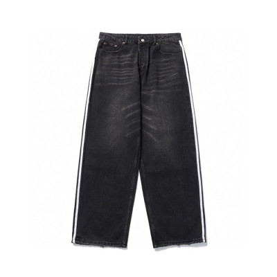 발렌시아가 남성 블랙 청바지 - Balenciaga Mens Black Jeans - bac643x