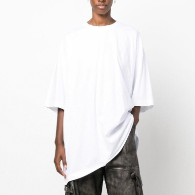 베트멍 남/녀 화이트 반팔 티셔츠 - Vetements Unisex White Tshirts - vec680x