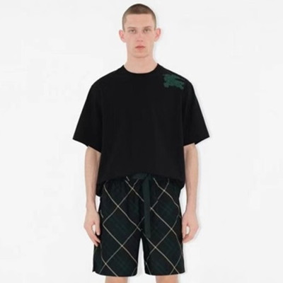 버버리 남성 블랙 반팔 티셔츠 - Burberry Mens Black Tshirts - buc687x