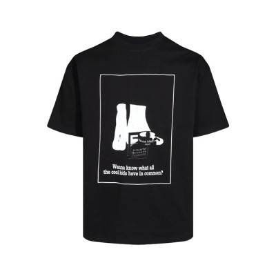 메종 마르지엘라 남/녀 블랙 반팔 티셔츠 - Maison Margiela Unisex Black Tshirts - mac692x