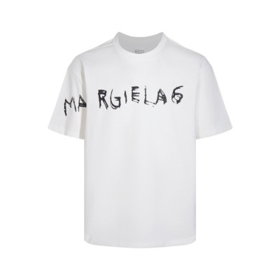 메종 마르지엘라 남/녀 화이트 반팔 티셔츠 - Maison Margiela Unisex White Tshirts - mac693x